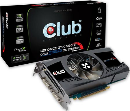 Club 3D GeForce GTX 550 Ti CoolStream