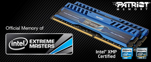 Компания Patriot представляет новые модули оперативной памяти Intel Extreme Masters LE 14.07.2012 07:41
