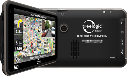 Treelogic анонсировала GPS-навигатор с видеорегистратором 5012BGF AV HD DVR 2 Гб
